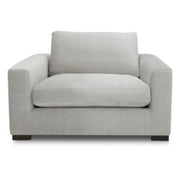 Poppy - Modern White Fabric Lounge Chair - image 2