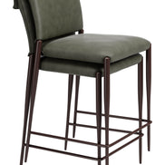 Freesia Counter Stool (Set of 2) Olive Green