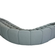 Yolonda - Modern Light Grey Curved Sectional Sofa - image 4