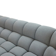 Yolonda - Modern Light Grey Curved Sectional Sofa - image 5