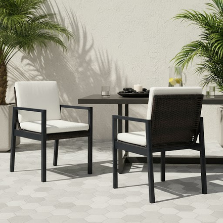 Cuba - Modern Outdoor Dining Chair Set of 2 - image 5