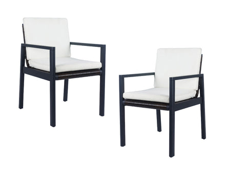 Cuba - Modern Outdoor Dining Chair Set of 2 - image 4
