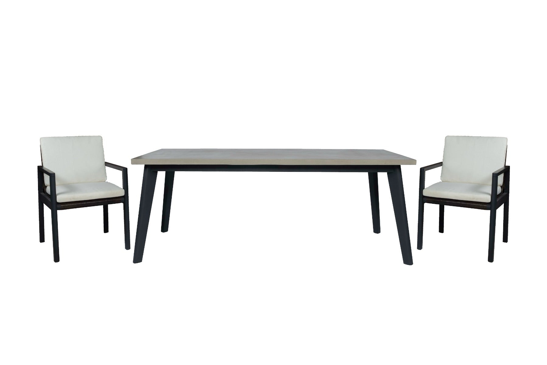 Cuba - Modern Outdoor Dining Chair Set of 2 - image 3