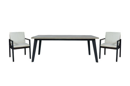 Cuba - Modern Outdoor Dining Chair Set of 2 - image 3