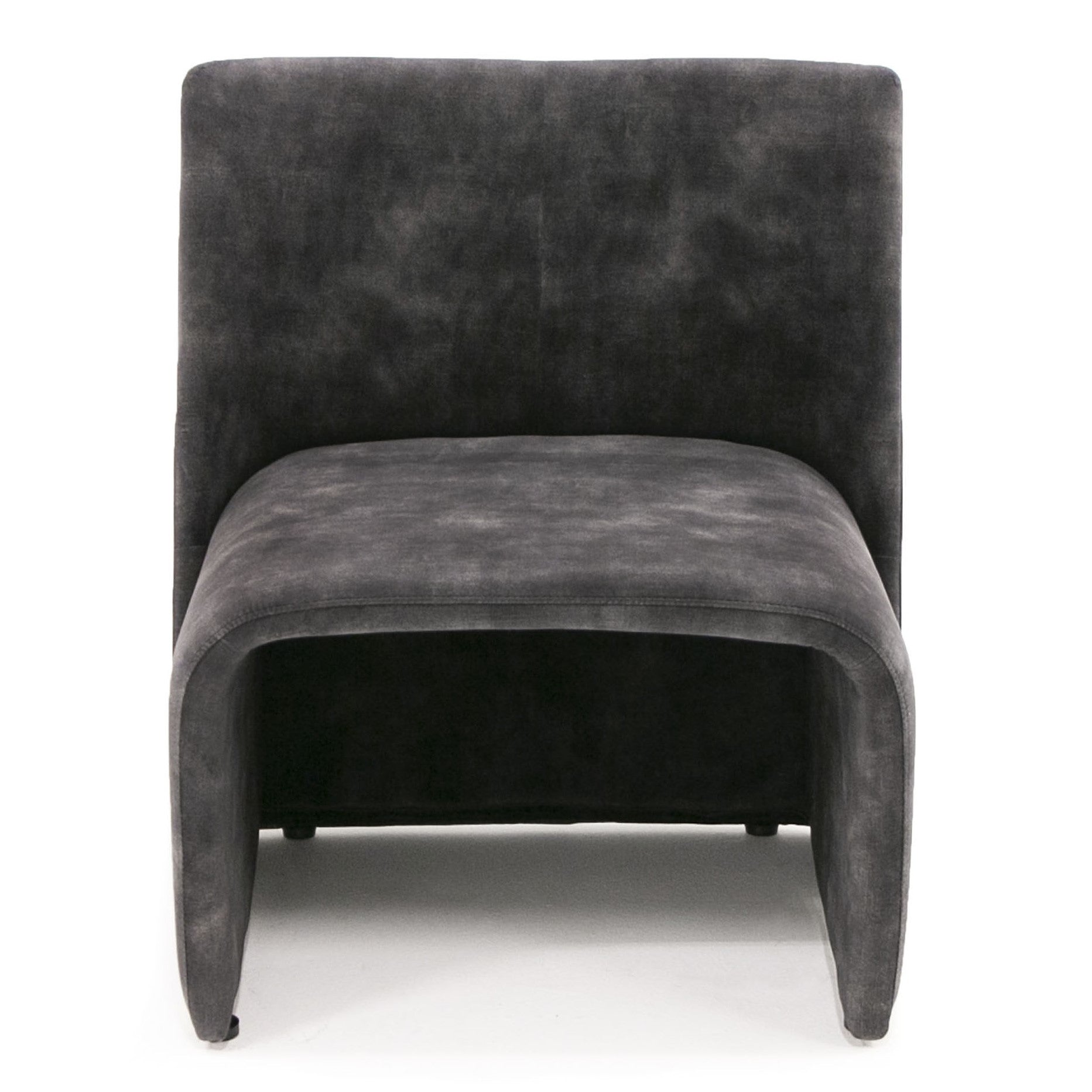 Modern Jarvis Accent Dark Grey Fabric Chair - image 2
