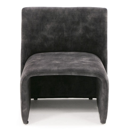 Modern Jarvis Accent Dark Grey Fabric Chair - image 2