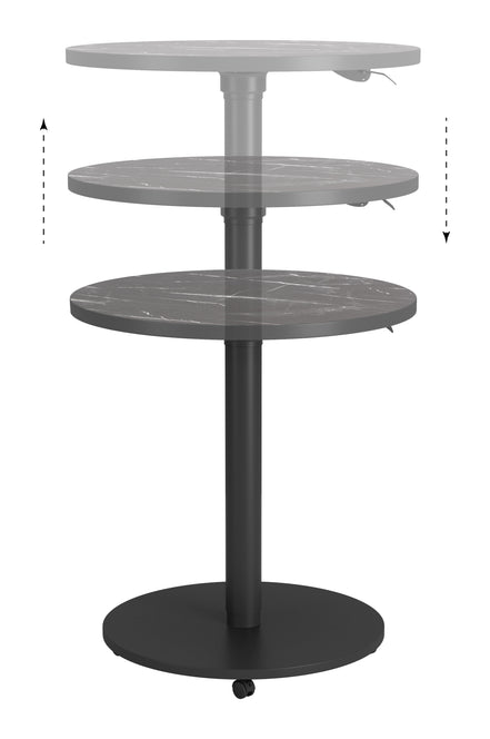 Mule Adjustable Bar Table Black