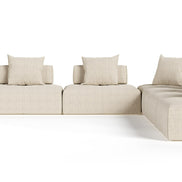 Mondo - Modern Modular Beige Fabric Sectional Sofa-7-Piece Sectional - image 2