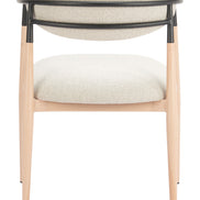 Equinox Dining Chair Oyster Gray & Natural