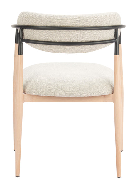 Equinox Dining Chair Oyster Gray & Natural