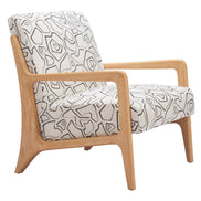 Runa Accent Chair Beige & Natural