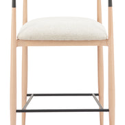 Equinox Barstool Oyster Gray & Natural