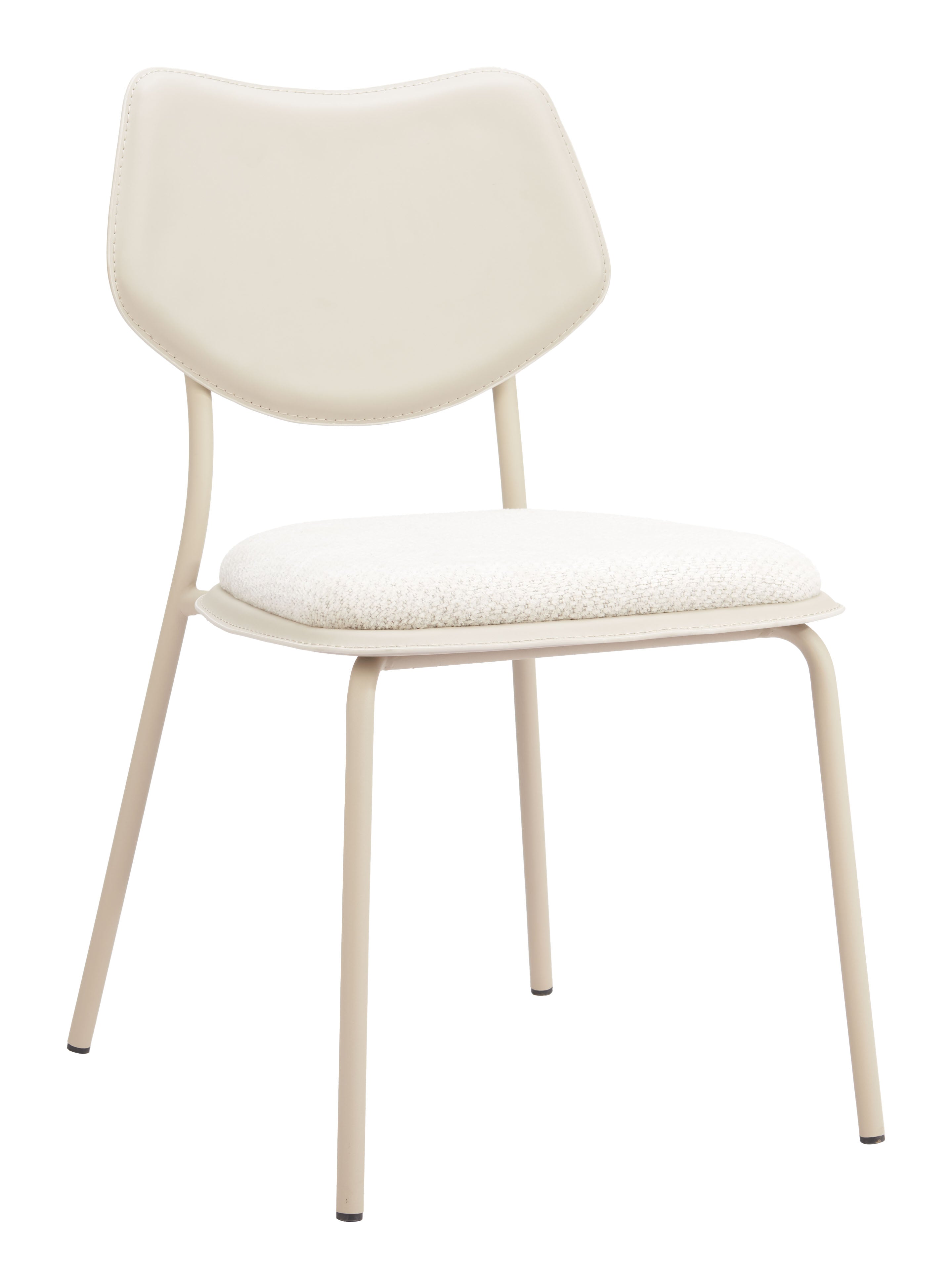 Zeal Dining Chair (Set of 4) Light Gray & Beige