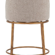 Nordhavn Swivel Counter Stool Beige & Gold