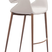 Limay Barstool Beige & Walnut