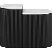 Ormara Side Table Set (2-Piece) White & Black