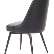 Keppel Swivel Dining Chair (Set of 2) Black