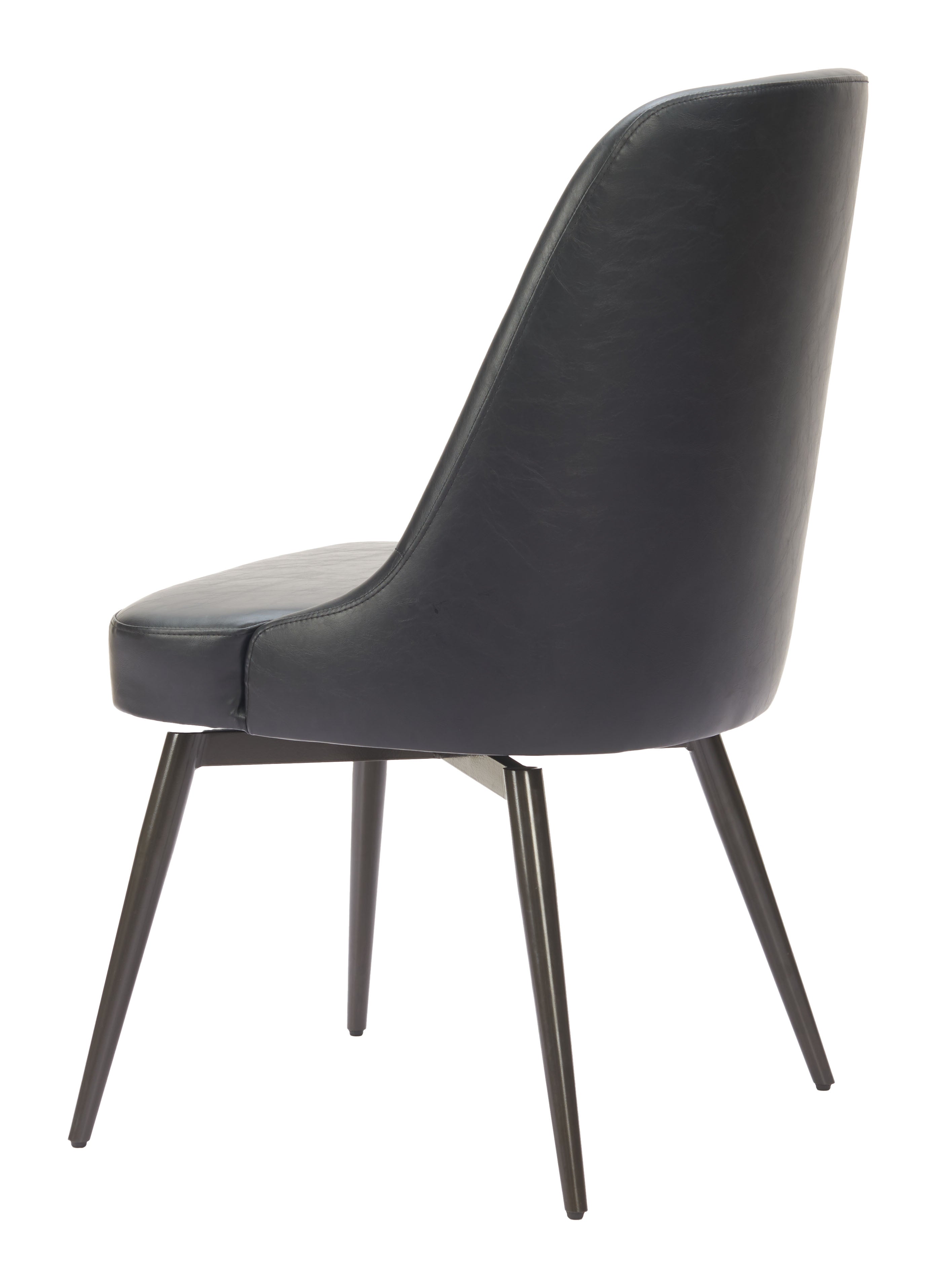 Keppel Swivel Dining Chair (Set of 2) Black