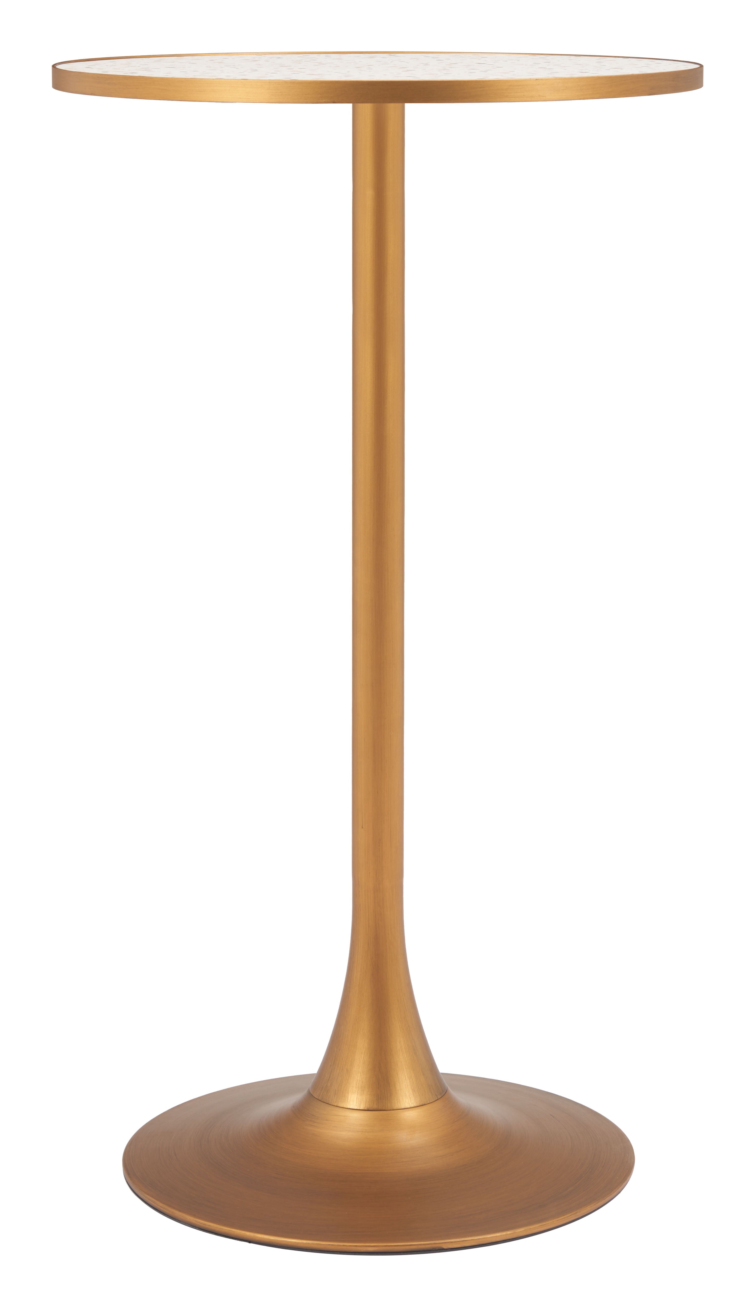 Bite Bar Table Beige & Gold