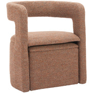 Atria Accent Chair & Ottoman Tawny Brown