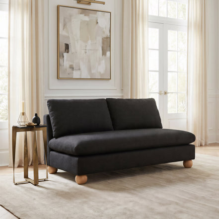 Minze Loveseat Black