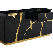 Aspen - Modern Black and Gold Dresser - image 5