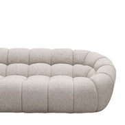 Yolonda - Modern Beige Curved Sectional Sofa - image 2