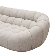 Yolonda - Modern Beige Curved Sectional Sofa - image 3