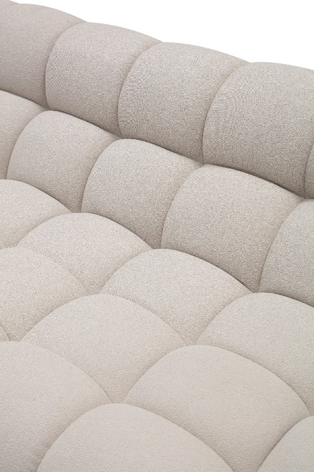 Yolonda - Modern Beige Curved Sectional Sofa - image 4