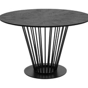 Conroy - Modern Black Round Dining Table - image 5