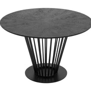 Conroy + Luzerne - Modern Black + Pink Dining Table Set - image 2