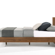 Kamela -Modern Walnut EK Bed