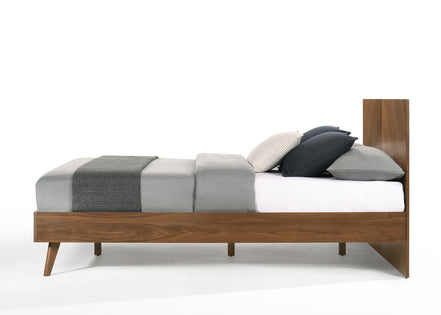Kamela -Modern Walnut EK Bed