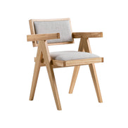Fern - Modern Natural and Beige Dining Chair Set of 2