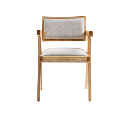 Fern - Modern Natural and Beige Dining Chair Set of 2 - image 2