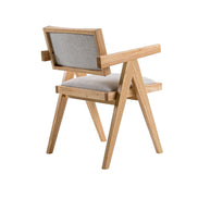 Fern - Modern Natural and Beige Dining Chair Set of 2 - image 4