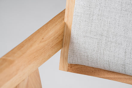 Fern - Modern Natural and Beige Dining Chair Set of 2 - image 5