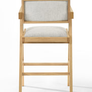 Fern - Modern Natural and Beige Counter Stool Set of 2 - image 2