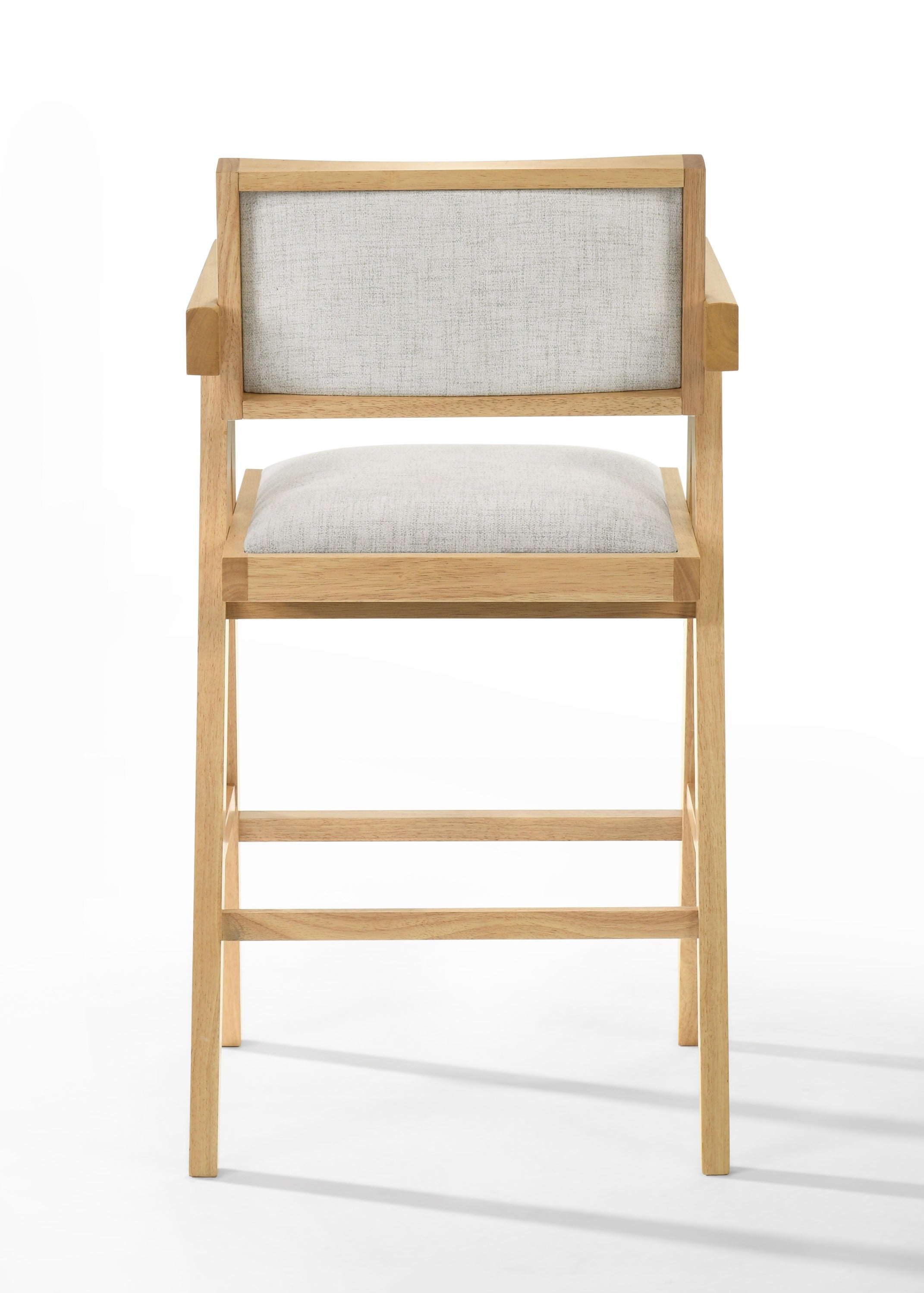 Fern - Modern Natural and Beige Counter Stool Set of 2 - image 2