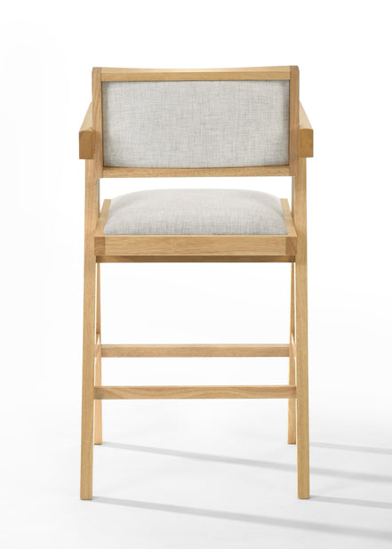 Fern - Modern Natural and Beige Counter Stool Set of 2 - image 2