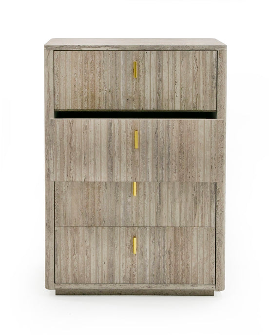 Roma - Modern Faux Travertine + Gold Chest - image 2