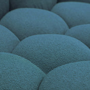 Yolonda - Modern Curved Dark Teal Fabric Chair - image 5