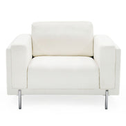 Schmidt - Modern Off White Fabric Chair - image 4