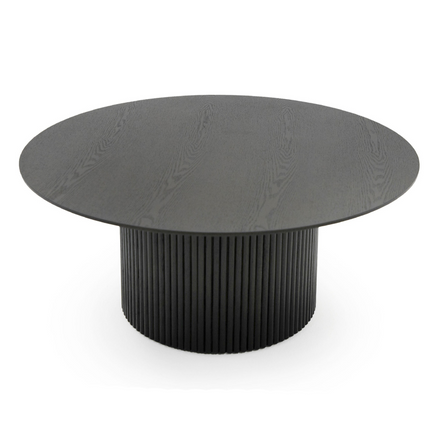 Rawlins Modern Mid Century Black Ash Round Coffee Table - image 5