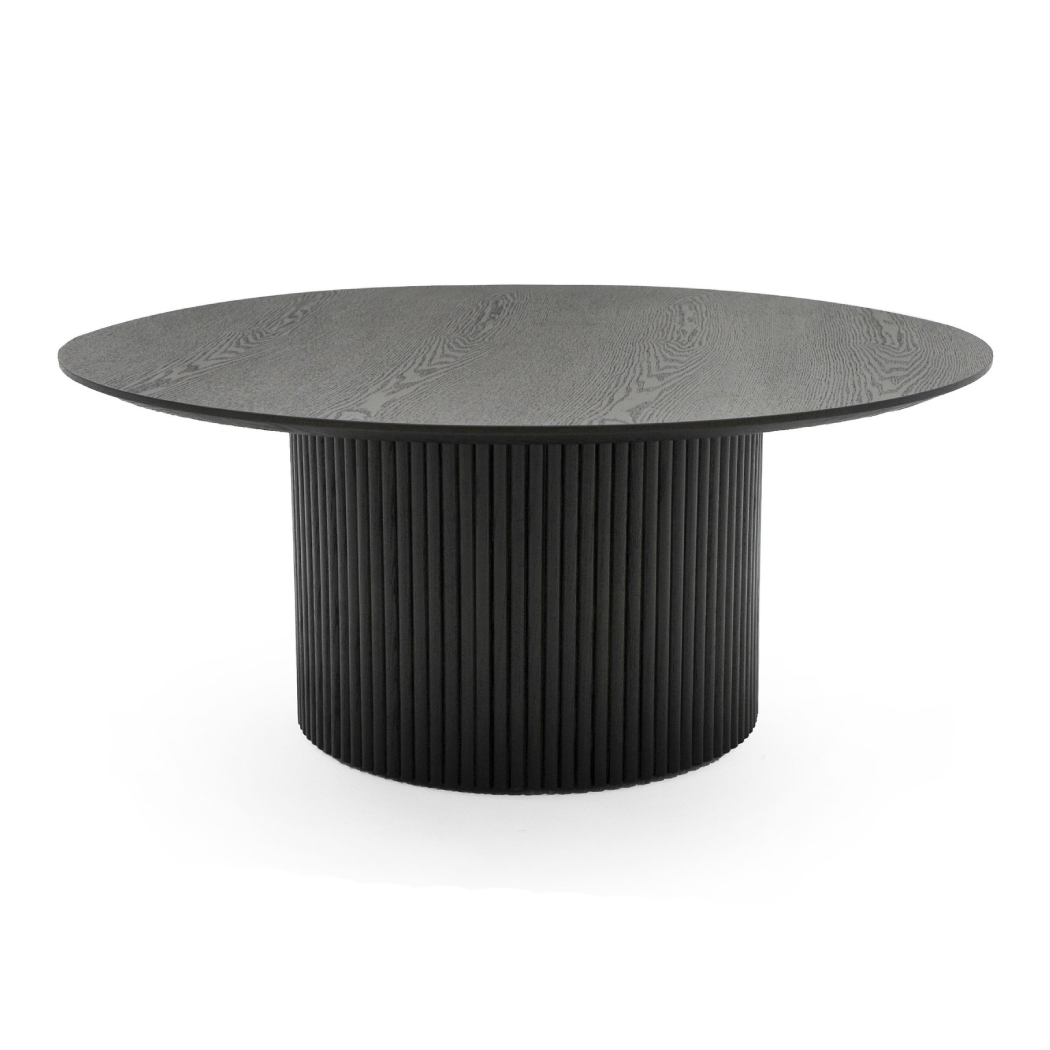 Rawlins Modern Mid Century Black Ash Round Coffee Table - image 4