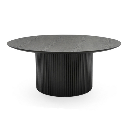 Rawlins Modern Mid Century Black Ash Round Coffee Table - image 4