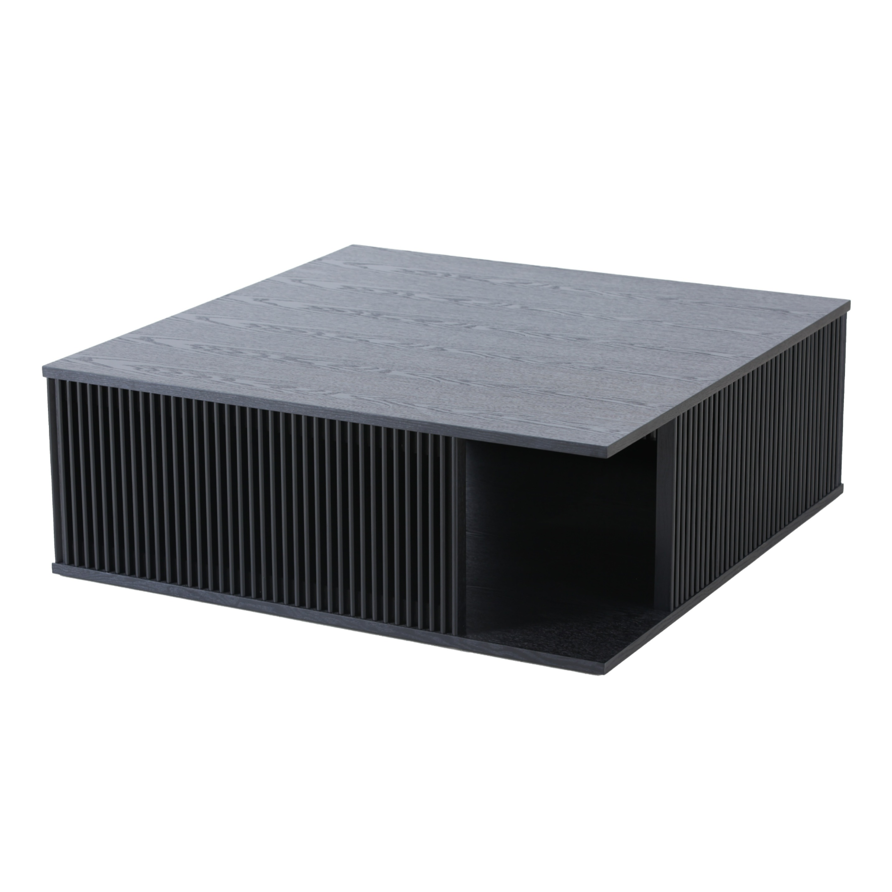 Alpine Modern Mid Century Black Ash Square Coffee Table - image 3