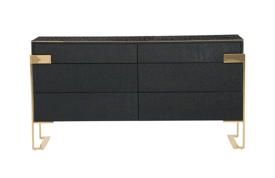Rothsay - Modern Wenge + Gold Dresser - image 2