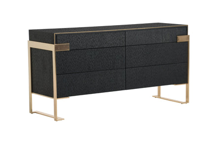 Rothsay - Modern Wenge + Gold Dresser - image 3