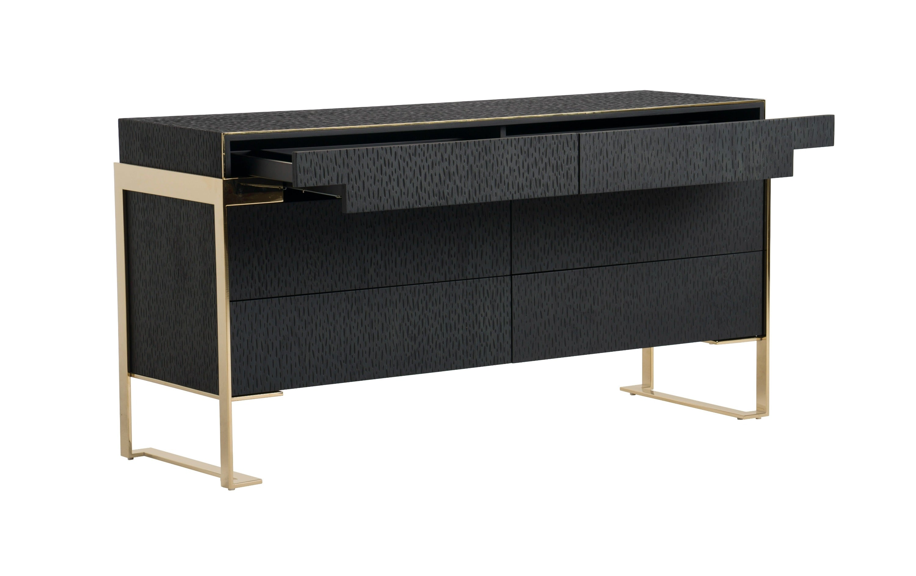 Rothsay - Modern Wenge + Gold Dresser - image 5